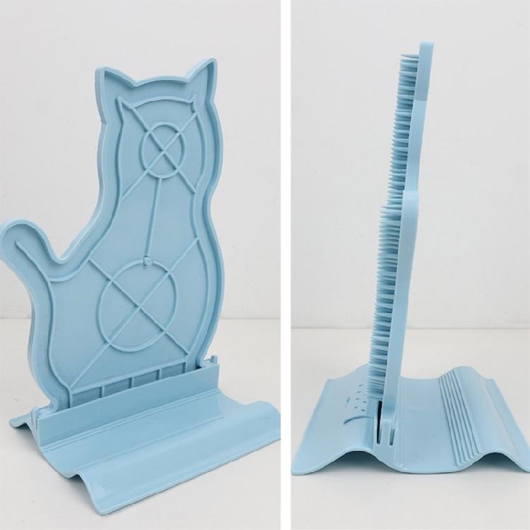 Kitten Shape Cats Massager Toy for Short Long Haired Cats Self-message Brush Tool