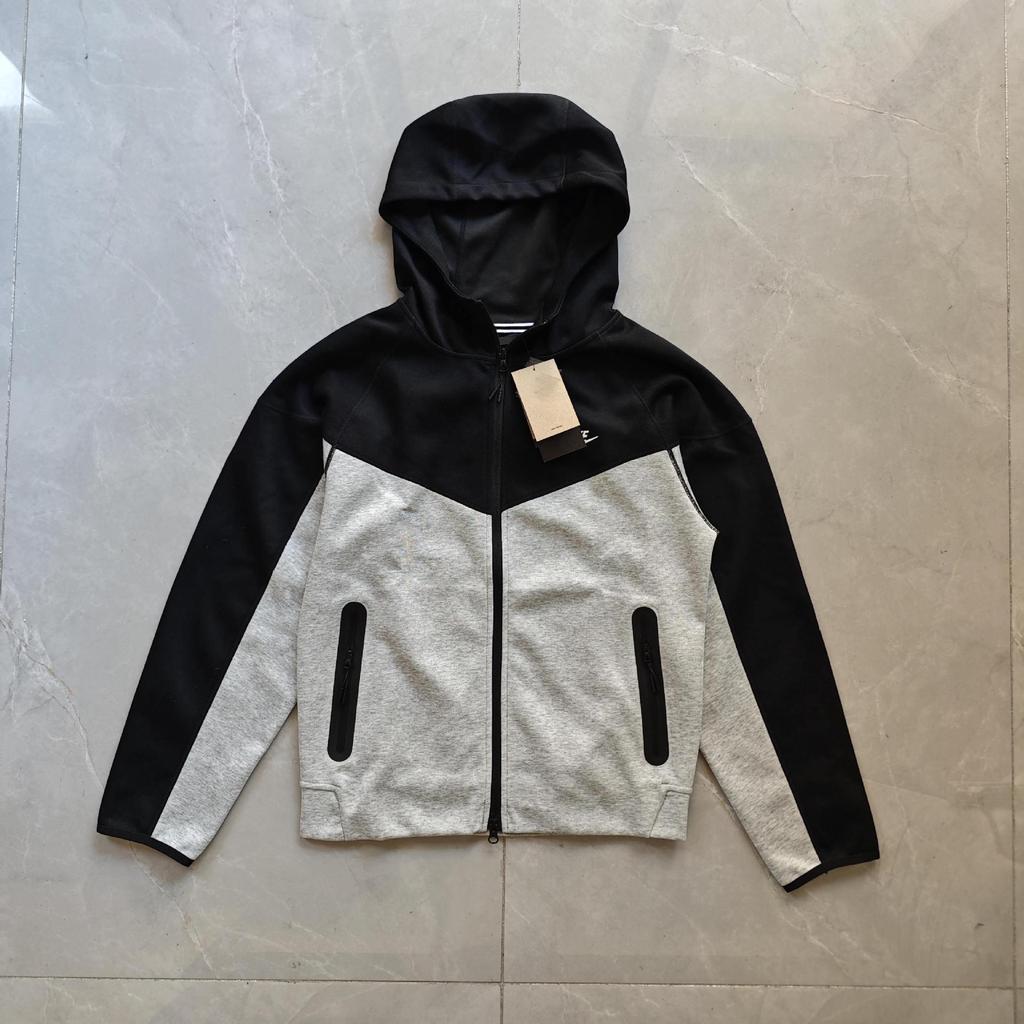 Spring & Autumn Sports Casual Hooded Knit Jacket - Solid Color Zipper Cardigan