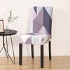 Anti-fouling Household Chair Cover Hotel Chair Package Backrest Seat Cover One-piece Print Elastic Dining Table Seat Cover