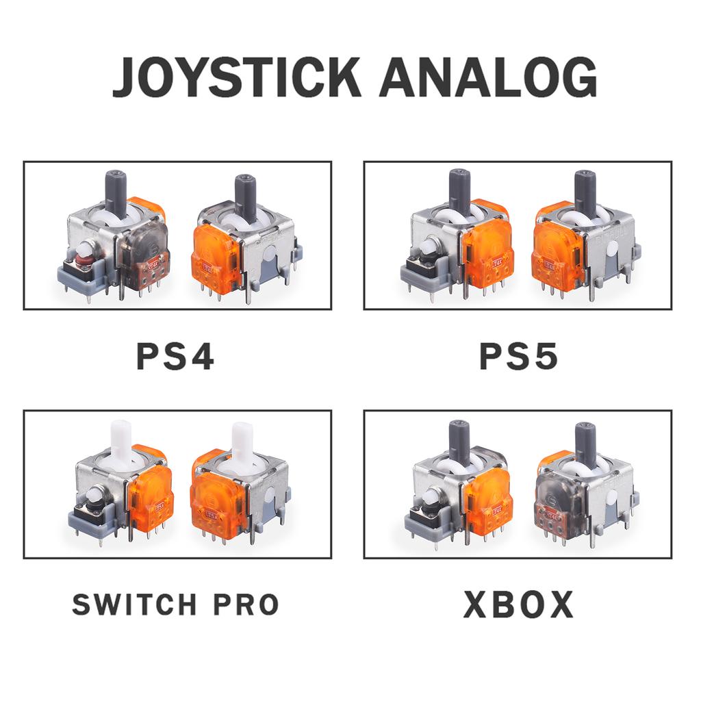 10pc/set Ginfull TMR Electromagnetic Joystick For PS5 Controller 3D Analog Stick Sensor Module For Ps4 For Xbox One Gamepad