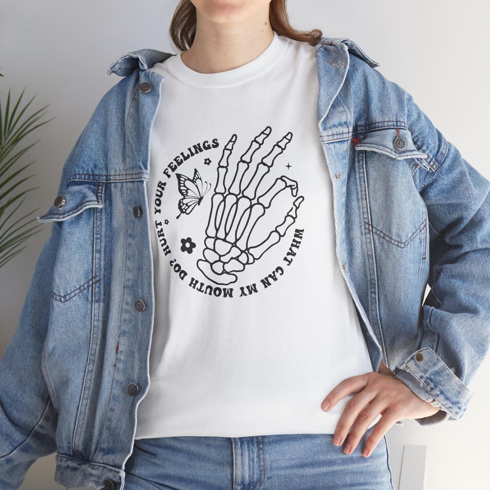 Prankster T-Shirt - Mischievous Funny Tee My Mouth can hurt your feelings Front XXXXL