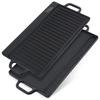 Cast Iron Grill Plate, Rectangular Double-Sided Grill, Campfire, 50.5cm