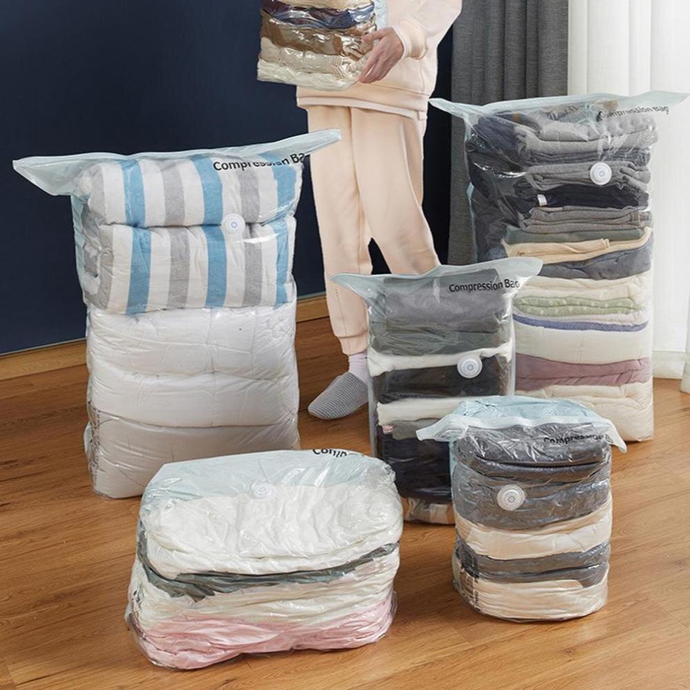1pc Vacuum Storage Bag Clothes And Quilt Packing Bag Home Sealed Down Jacket Storage