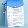 Waterproof Document Case 11 Hole Expanding File Pockets, Reusable PP Sleeves, Transparent Mesh Pouch Organizer Bag for Home Office And School Card
