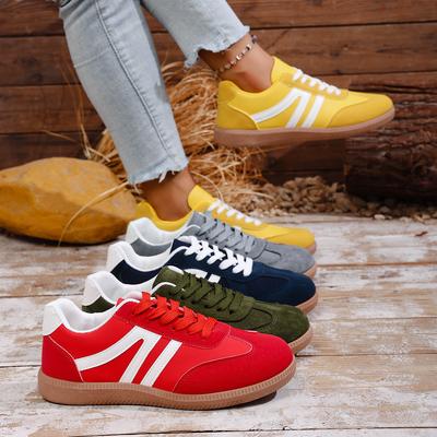 Damen Sneaker Mode Freizeit Flache Schuhe Vulkanisierte Schuhe Damen Outdoor Laufschuhe Damen Bequeme Rutschfeste Sportschuhe