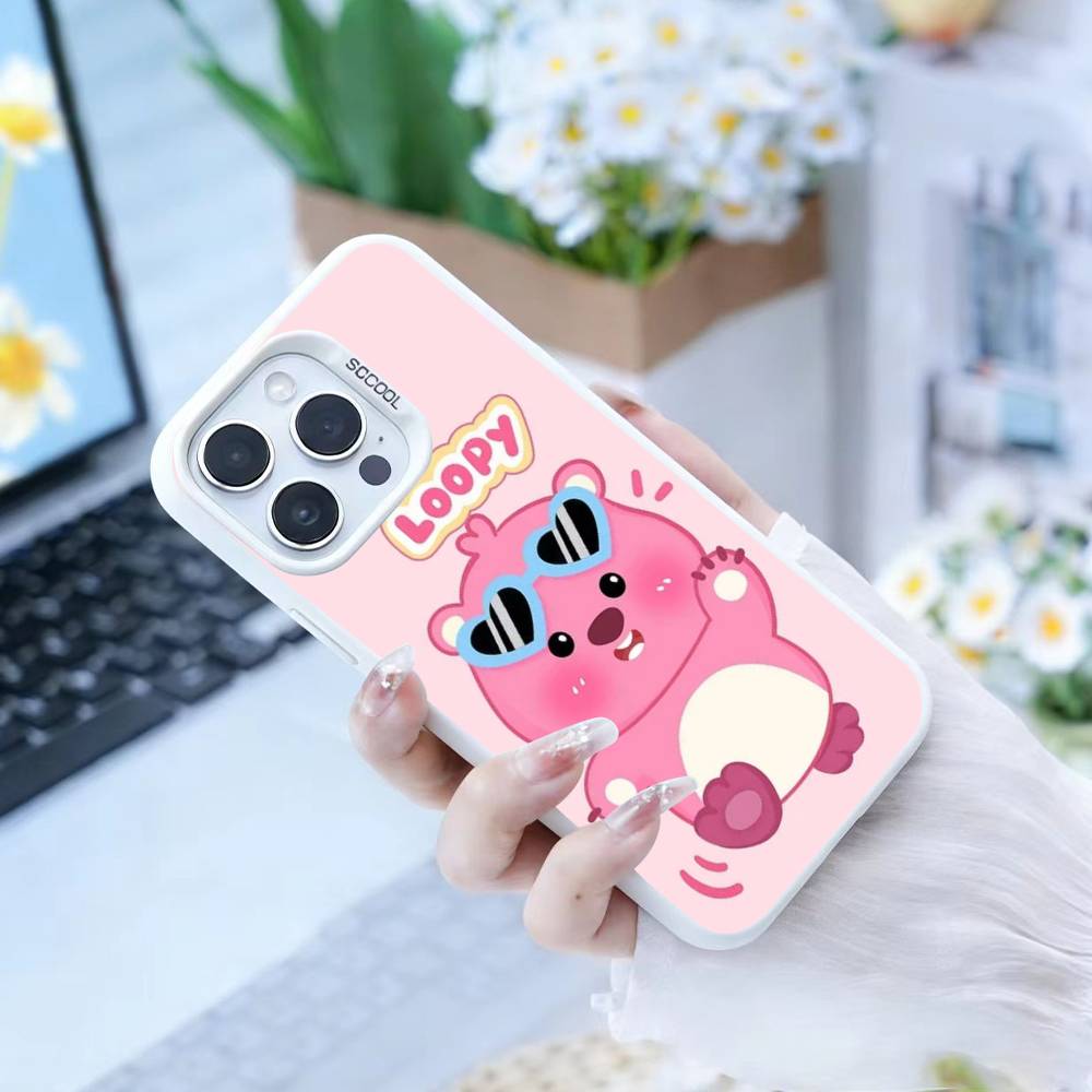 Cute Cartoon L-loopy Phone Case For IPhone 16 17 15 14 12 13 Pro Max Black Color Shockproof Cover