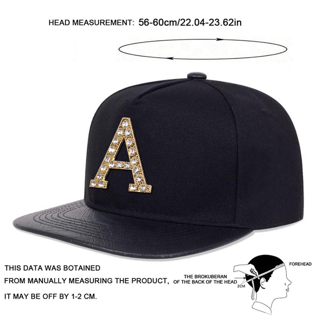 Metal Strip Drill A PU Leather Brim Hip Hop Hat Men and Women Flat Top Baseball Cap Outdoor Sunscreen Casual Caps Trucker Hats