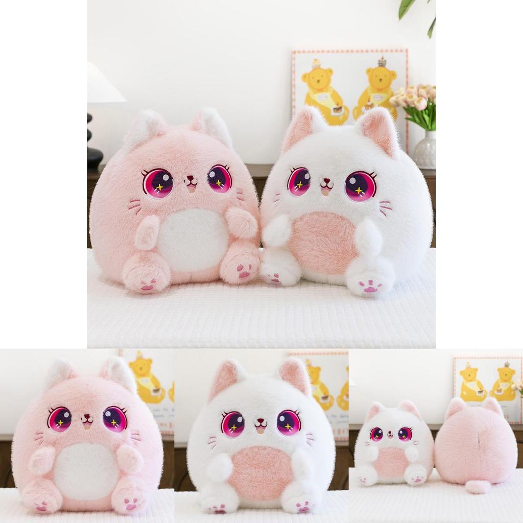Cute Cat Plush Toy With Pp Cotton Filling For Sleep And Relaxation