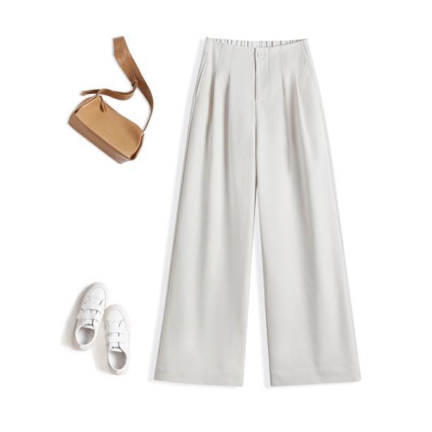 

2026 Spring Women s High-Waisted Wide-Leg Casual Pants M (101-110 jin)