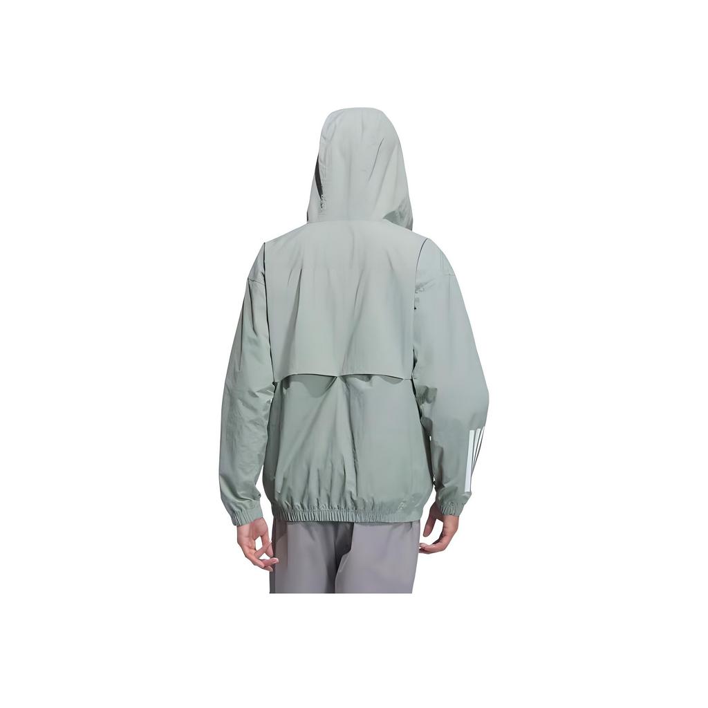 adidas Sports Casual Hooded Zip Jacket Men Jackets Gray KC3927