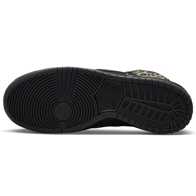 New Nike SB Dunk High FAUST Black Gold DH7755-001