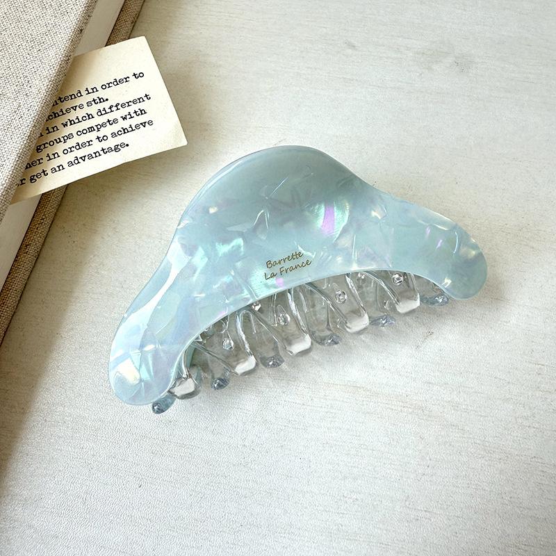 Sweet Color Block Acetate Hair Clip Women's Temperament Hairpins Simple Shark Clip Hair Accessories