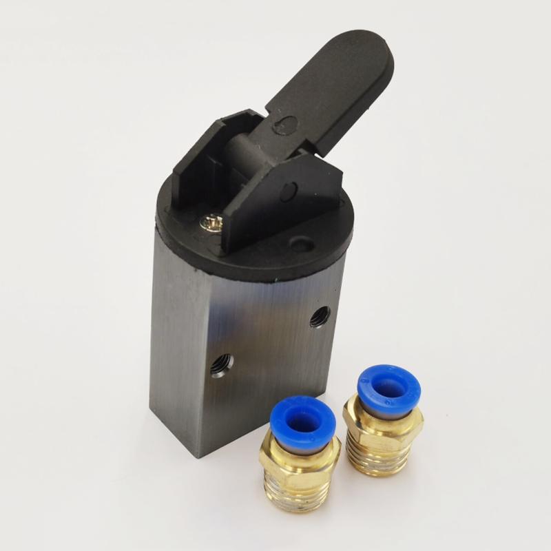 S3HL-08 2 Positionen 3 Wege Manueller Hebelsteuerung Pneumatisches Mechanisches Ventil PT 1/4
