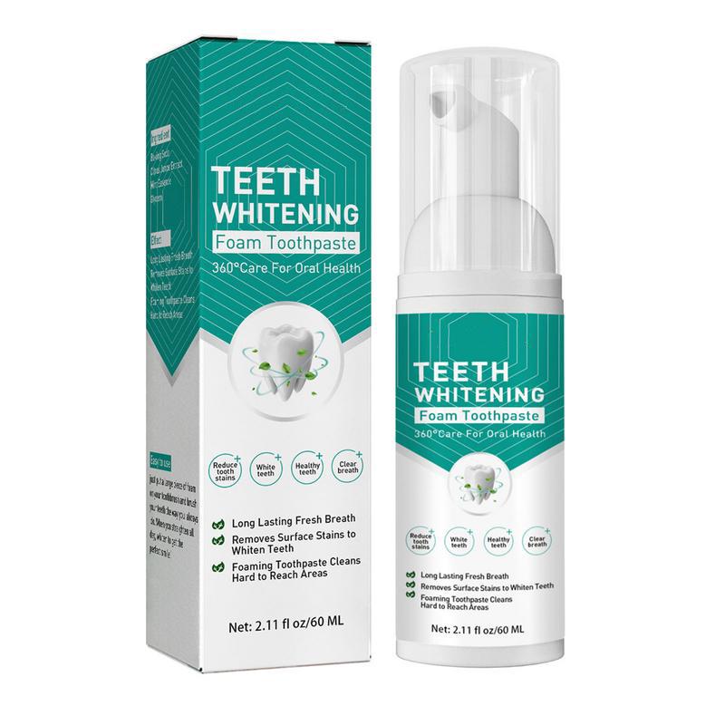 60ml Teeth Whitening Foam Toothpaste Powerful Whitening Without Sensitivity Safe And Effective On Oral Health Original Formula