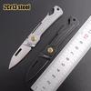 431S Fruit Knife 2Cr13 Steel Handle Folding Knife Sandvik 12C27 Steel Blade EDC Portable Pocket Knife Keychain Corkscrew Tool