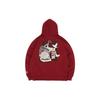 Li Ning 49 City Pullover с длинным рукавом с капюшоном для мужчин, темно-бордовый AWDQC83-1