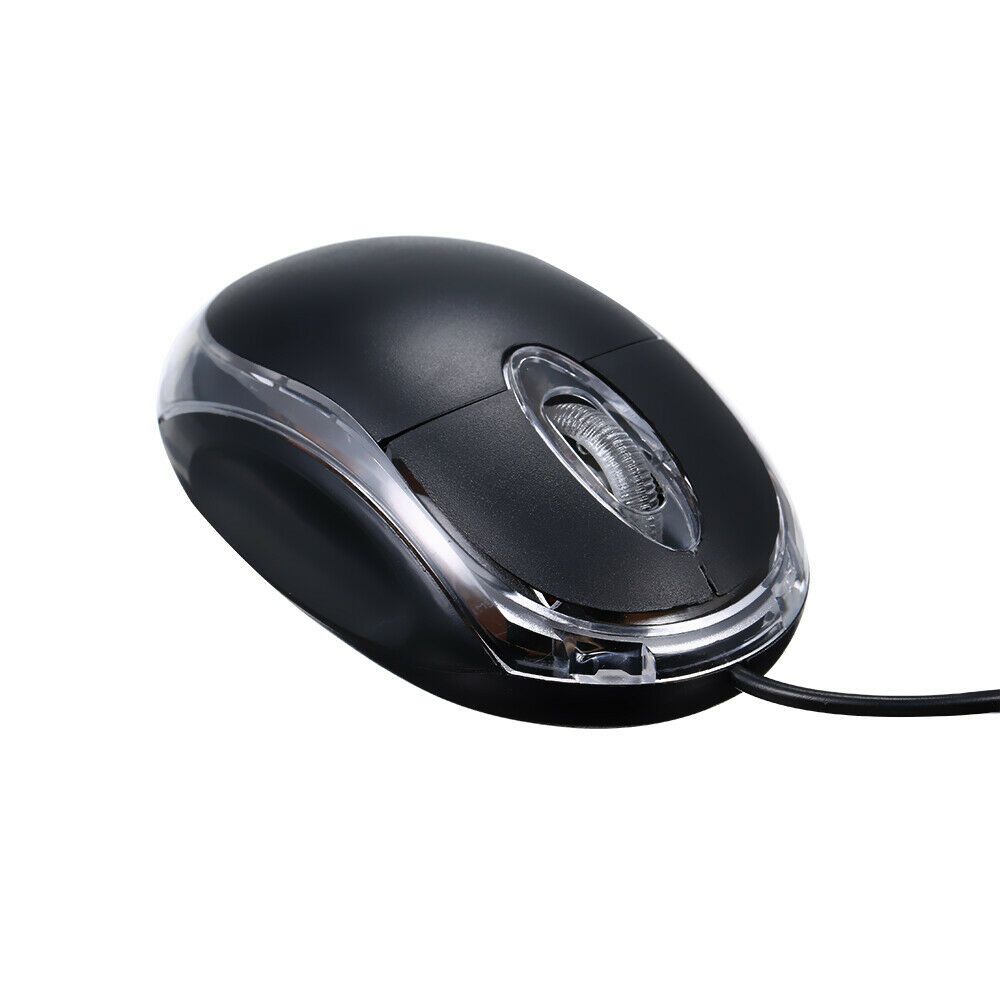 Work Long Laptop Ergonomic USB Wired Mouse Backlight Game Gaming Mice