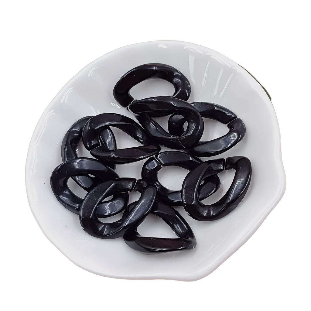 25 ks/balení 17*23 mm barevné makronky s twisty, korálky, spona pro diy módní náhrdelník, telefon, tašku, řetízek, výrobu šperků, dekorativní doplňky