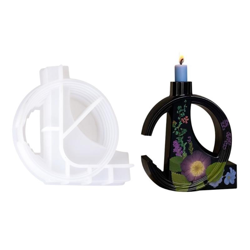 Reusable Flower Vase Shape Candle Making Molds Crafting Decorative Home Accessories Silicone Texture for Crafting 1