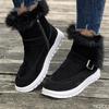 Winter Women Warm Snow Boots Casual comfortable Shoes New Short Plush Suede Ankle Boots Flats Fashionable versatile Sport shoes