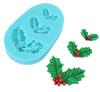Holly Leaf Silicone Sugar Paste Mold