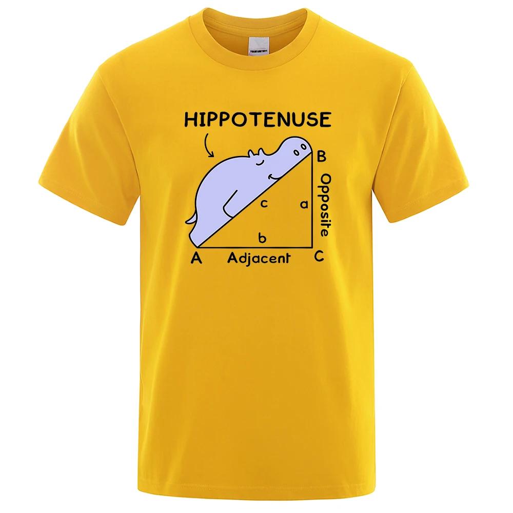 

Hippotenuse Opposite Adjacent Смешные принтованные мужские и женские футболки Тригонометрические функции Хлопковая футболка с коротким рукавом в уличном стиле XL