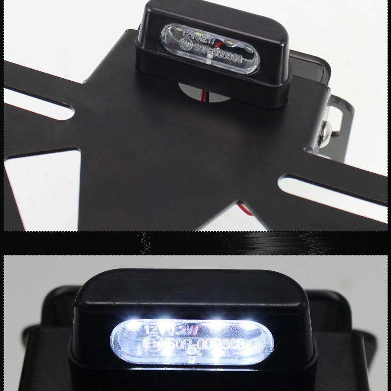 Universal Motorcycle Adjustable Angle License Number Plate Frame Holder Bracket for Honda CBR1000R