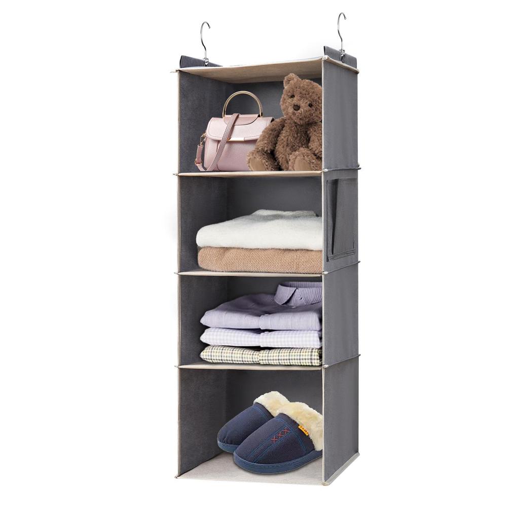 Multi-layer Foldable Non-woven Hanging Storage Bag for Wardrobe