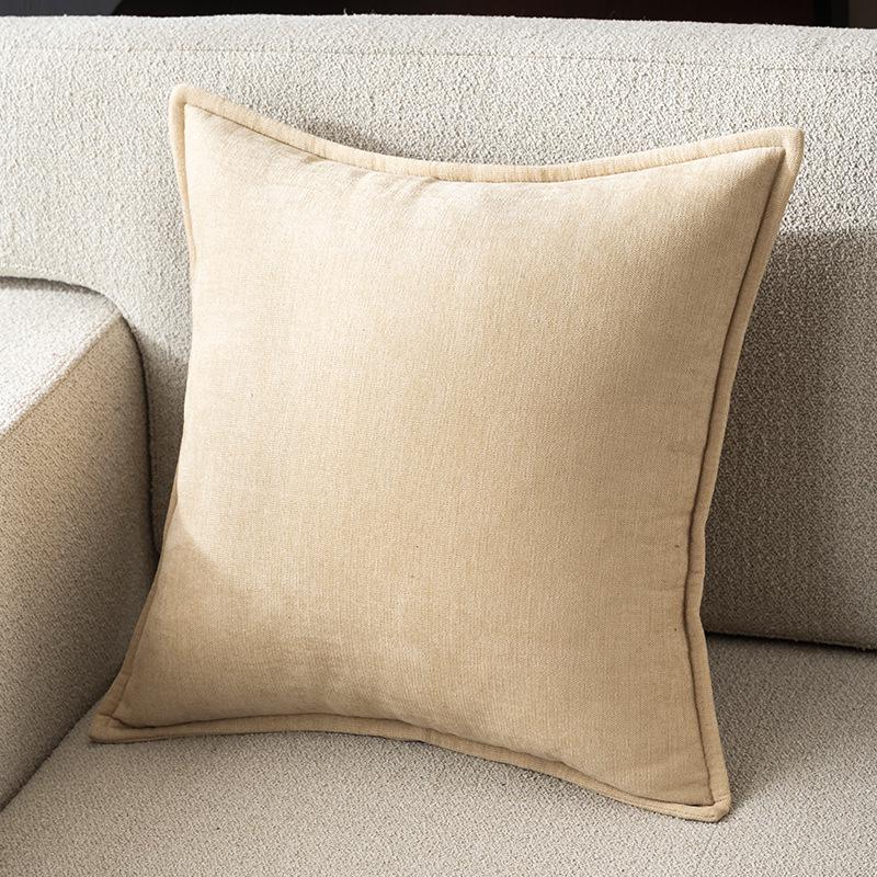 Chenille Large Back Cushion Cover - Luxurious Sofa or Bedside Pillow (Insert Not Included)