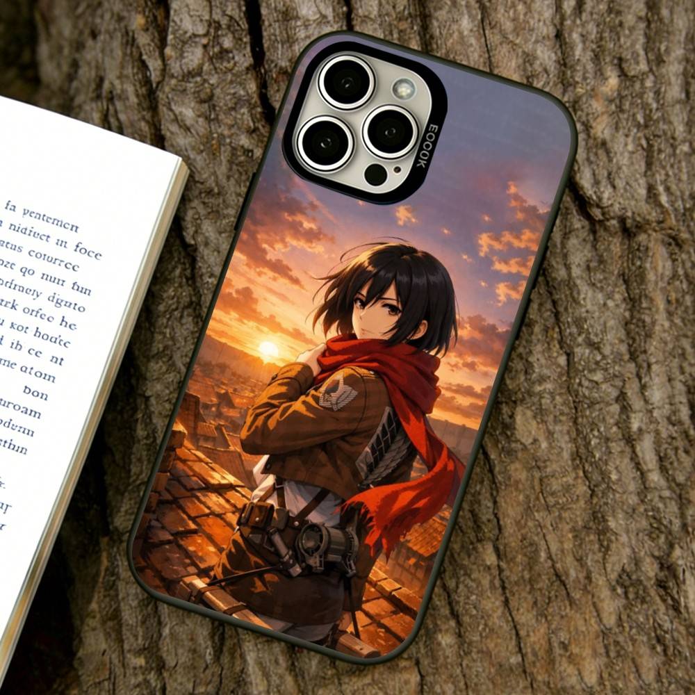 

Mikasa Ackerman Phone Case For iPhone 17,16,15,14,13,12,11 Plus,Pro Max,XS,Colorful Silver Phone case Funda Cover iPhone15ProMax