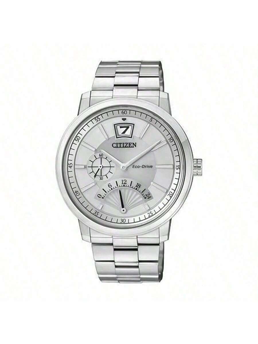 Часы Citizen - серия Drive BR0070-54A, Повседневные кварцевые часы серебряный