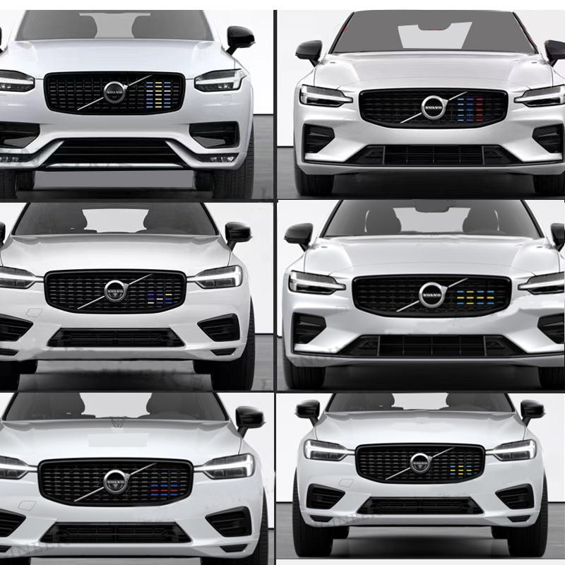 For Volvo Xc60 S90 Xc40 Xc90 V40 S60 V60 V90 v60CC V90CC RD Sports Version China Grid Three-color Strip Decorative Car Sticker