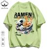 A Bowl Of Rich Lamian Noodles Design Unisexs Retro T Shirts Basics Simple TShirts Fashion Cotton Summer Clothing Unisex Loose Tee