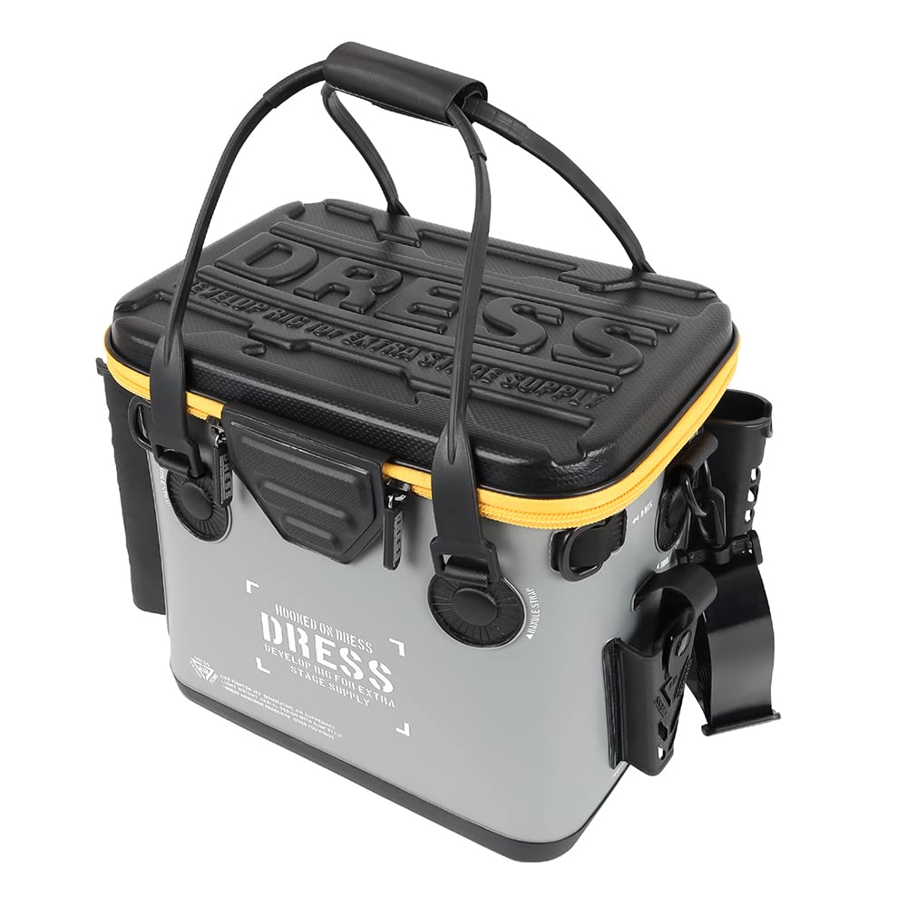 

Mini Mesh Fishing Rod Fishing Fishing Storage Tackle Bag [DRESS] Bucket, Gray/White (with Pocket) Bucket/Buckle, Approx. 17L, Holder, EVA,