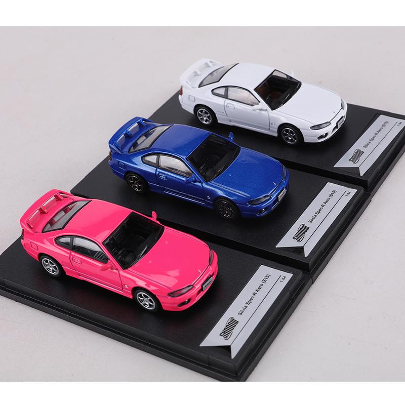 ABBI1 SHADOW 1:64 Silvia Spec-R Aero S15 Alloy simulation car model toy collection display piece