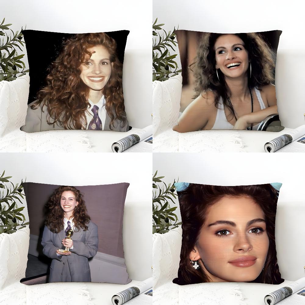 Hot American Actor J-Julia Roberts Pillow Case linen pillow case sofa home decor cushion cover cushion cove