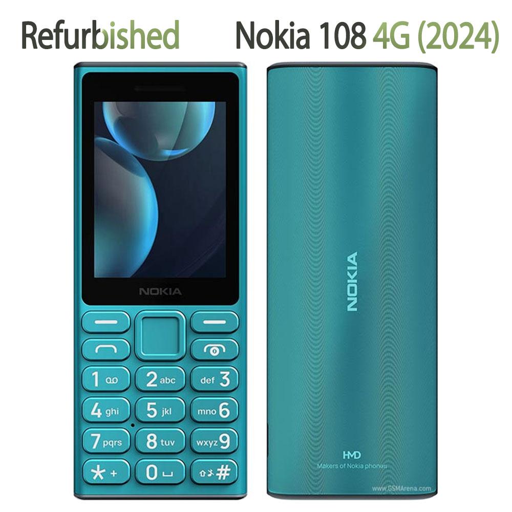 

Refurbished Nokia Original Nokia 108 4G (2024) Mobile Phone With 2 SIM No charger чорний