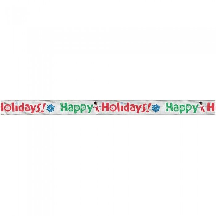 Unique Party Happy Holidays Foil Snowflake Christmas Banner