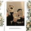 Cute Plush Thick Bear Paw Warm Gloves Claw Paw Plush Mittens Women Jk Gloves Winter Outdoor Cosplay Gloves Couple Accessories