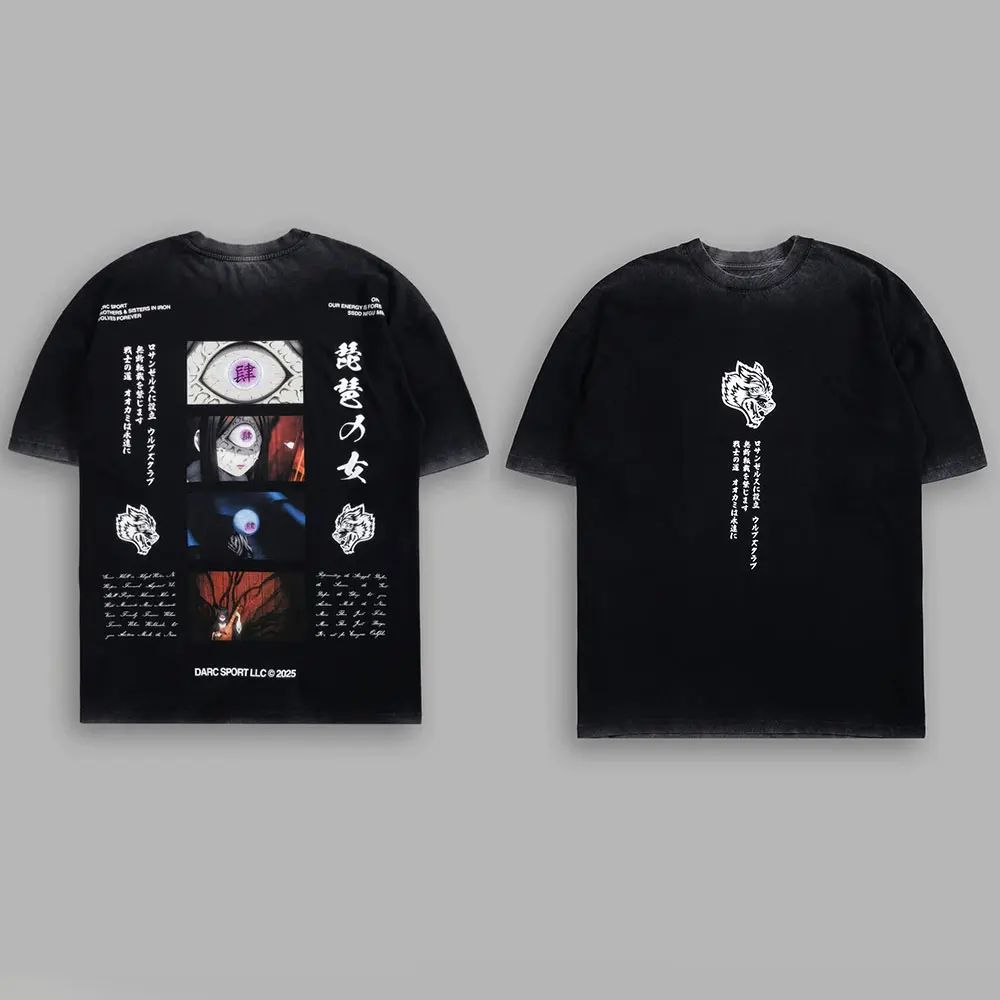 2025 New Summer Women's DARC Sports Cotton T-shirt, High-end NFGU Wolf Hip-hop T-shirt, DARC Sport Men's Short-sleeved Gym