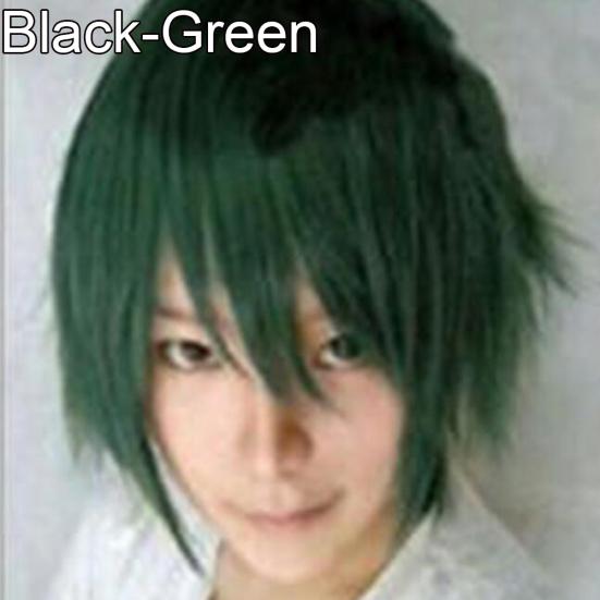 Orion Männer Frauen Multi-Color Kurze Gerade Haarteil Volle Perücke für Anime Party Cosplay