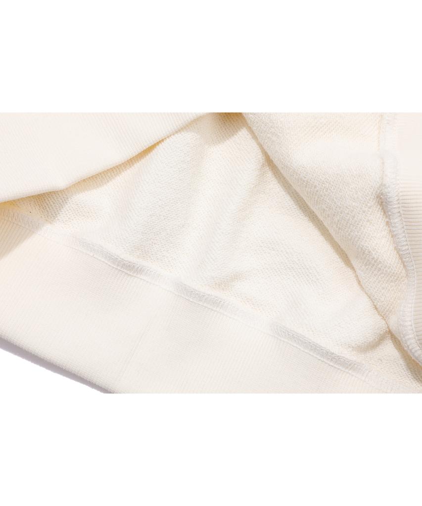 Diamond Embroidery Hoodie Cream