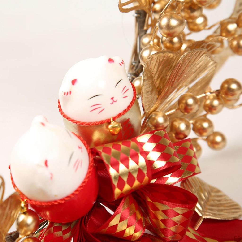 Chinese Year Decoration Handcraft Metal Wreath Traditional Hanging Pendant Holiday