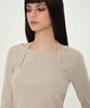 MUSINSA STANDARD WOMAN Women'S Halter String Layered Long Sleeve T-Shirt [Mushroom]