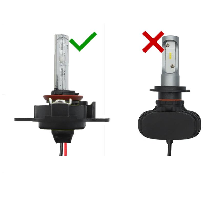 1X H1 HID Xenon Bulb Retainer Holder Headlamp Socket Adapter For Nissan Skyline GT-R R32 240SX Silvia For Benz S320 W140 SAAB