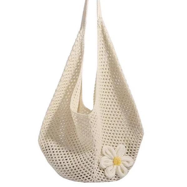 Summer Hand-woven Bags Women's New Shoulder Bags Large-capacity Tote Bags Beach Vacation Bags