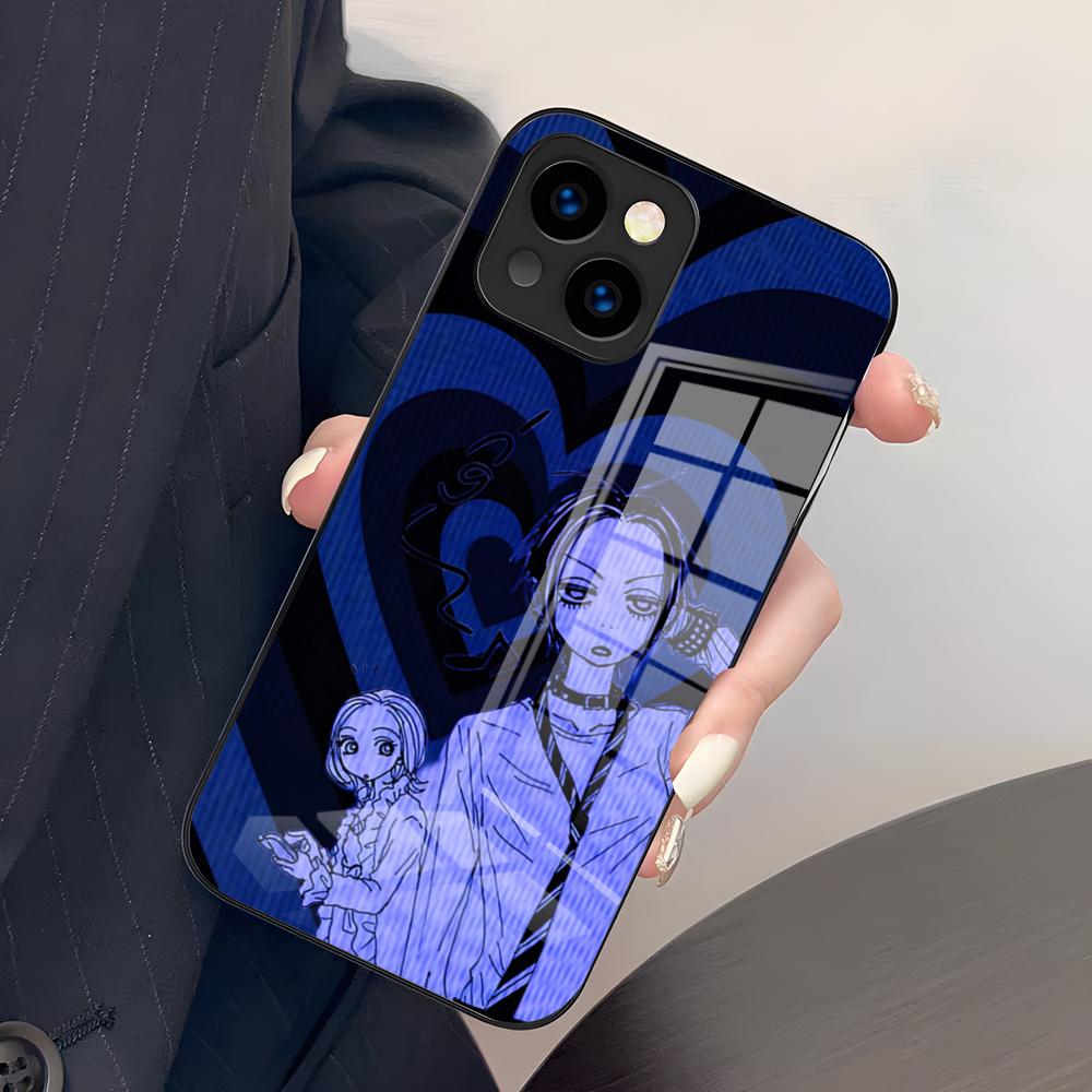 Anime N-Nana Osaki Phone Case For IPhone 17 Pro Max 15 Pro 16 14 Plus 12 13 Mini 11 Pro Shockproof Glass Cover