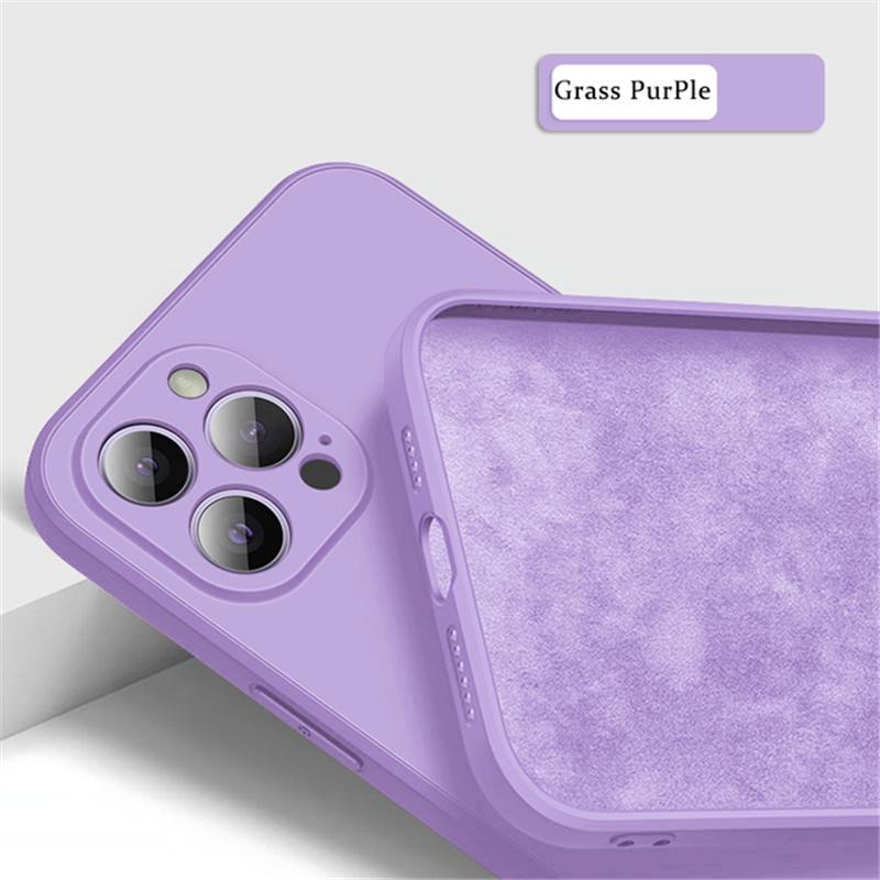 Soft Square Liquid Silicone Phone Case For iPhone 15 Pro Max Plus 15Pro 15Plus 15Pro Max Shockproof TPU Full Back Cover Shell