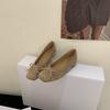 French Evening Breeze Shallow Mouth Inner Height Increase Single Shoes 2025 New Versatile Bow Gentle Temperament Grandma Shoes Ladyshoes