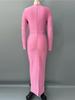 Elegant Western Retro Bandage Dress - Long Sleeve Evening Gown with Hot Drill Detailing